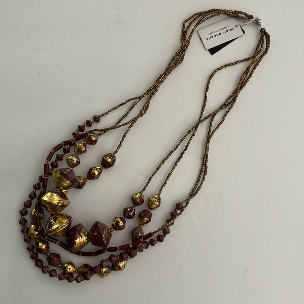 Multi layered Thirty One Bits necklace